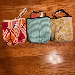 Lot 3 Notable newts handmade  cosmetics bags.